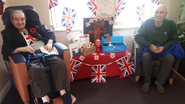 Remembrance Day service at Sheffield care home